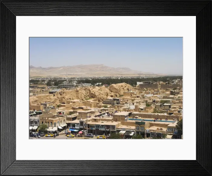 Framed Print : View from The Citadel (Qala-i-Ikhtiyar-ud-din), Herat, Herat Province, Afghanistan, Asia Framed Print : View from The Citadel (Qala-i-Ikhtiyar-ud-din), Herat, Herat Province, Afghanistan, Asia