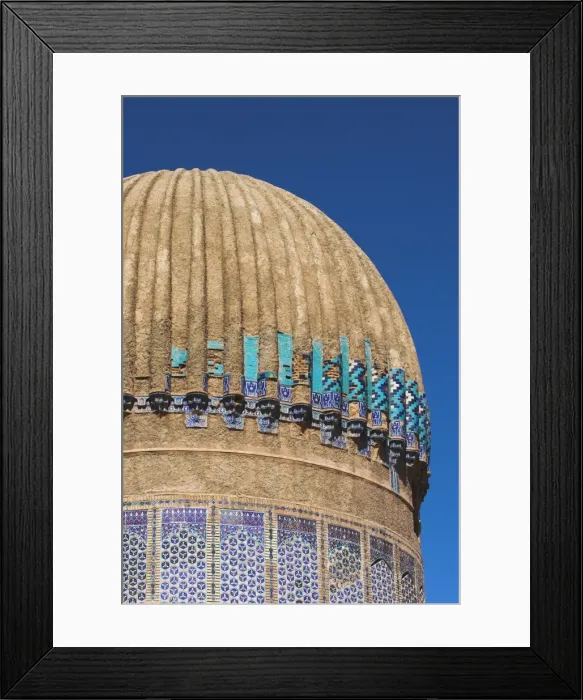 Framed Print : Ribbed dome of the mausoleum of Gaur Shad, wife of the Timurid ruler Shah Rukh Framed Print : Ribbed dome of the mausoleum of Gaur Shad, wife of the Timurid ruler Shah Rukh