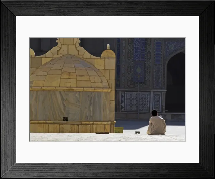 Framed Print : Boy praying in courtyard of Friday Mosque (Masjet-e Jam) (Masjid-e Jam) (Masjid-I-Jami) Framed Print : Boy praying in courtyard of Friday Mosque (Masjet-e Jam) (Masjid-e Jam) (Masjid-I-Jami)