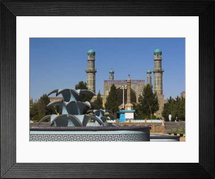 Framed Print : New fountain in front of the Friday Mosque (Masjet-e Jam) (Masjid-e Jam) (Masjid-I-Jami) Framed Print : New fountain in front of the Friday Mosque (Masjet-e Jam) (Masjid-e Jam) (Masjid-I-Jami)