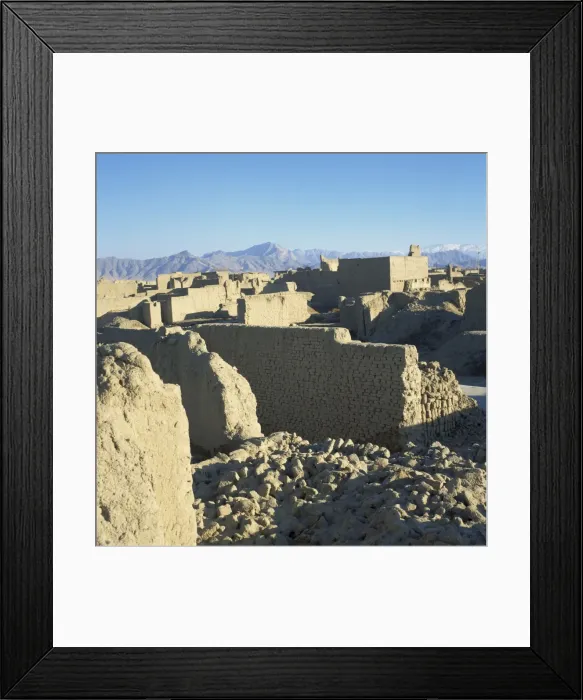 Framed Print : Civil war devastation in suburbs of Kabul, Afghanistan, Asia Framed Print : Civil war devastation in suburbs of Kabul, Afghanistan, Asia