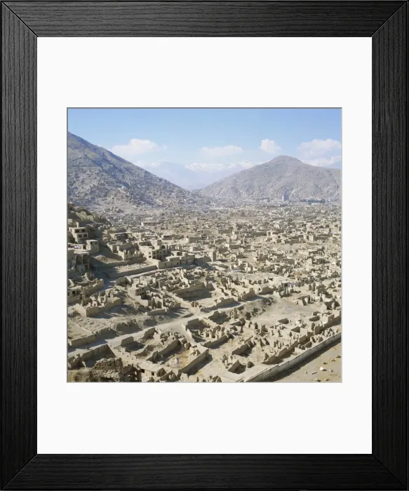 Framed Print : Devastation caused by Civil War 1991-1996, Kabul, Afghanistan Framed Print : Devastation caused by Civil War 1991-1996, Kabul, Afghanistan