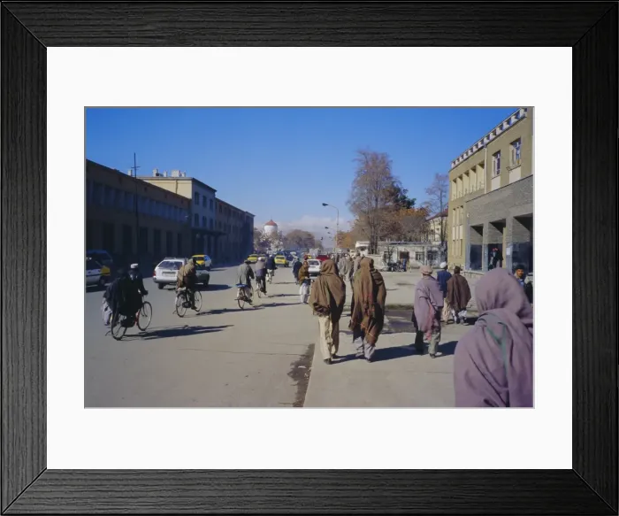 Framed Print : Street scene, Kabul, Afghanistan Framed Print : Street scene, Kabul, Afghanistan