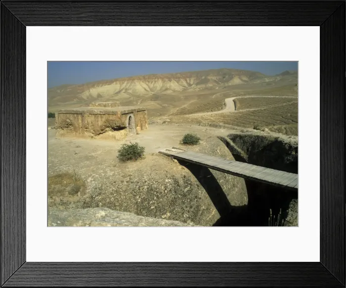 Framed Print : Buddhist stupa of Takht-e-Rustam, (Rustams throne) dating from the 4th Framed Print : Buddhist stupa of Takht-e-Rustam, (Rustams throne) dating from the 4th