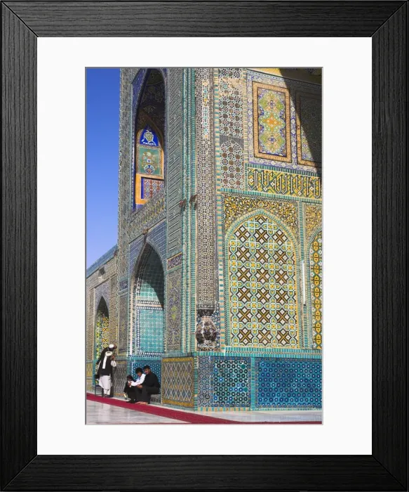 Framed Print : Pilgrims at the Shrine of Hazrat Ali, who was assassinated in 661, Mazar-I-Sharif Framed Print : Pilgrims at the Shrine of Hazrat Ali, who was assassinated in 661, Mazar-I-Sharif
