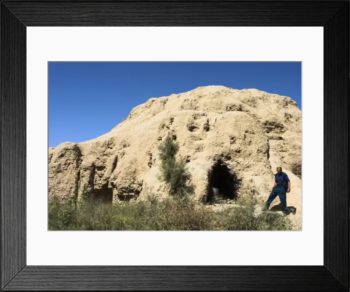 Framed Print : Remains of 200ft high Buddhist stupa, now an army checkpoint, Top-I-Rustam Framed Print : Remains of 200ft high Buddhist stupa, now an army checkpoint, Top-I-Rustam