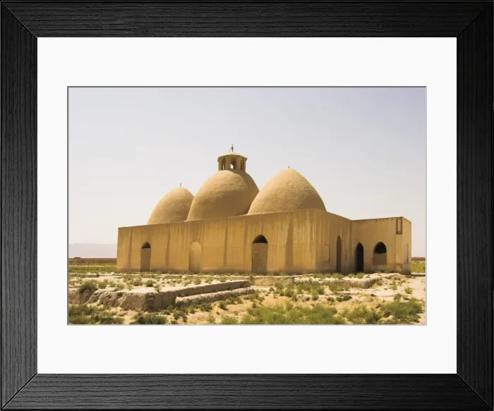 Framed Print : Mosque at the ruins of Takht-i-Pul, once an elite suburb of Balkh built by Amir Afzal Khan in 1855 Framed Print : Mosque at the ruins of Takht-i-Pul, once an elite suburb of Balkh built by Amir Afzal Khan in 1855