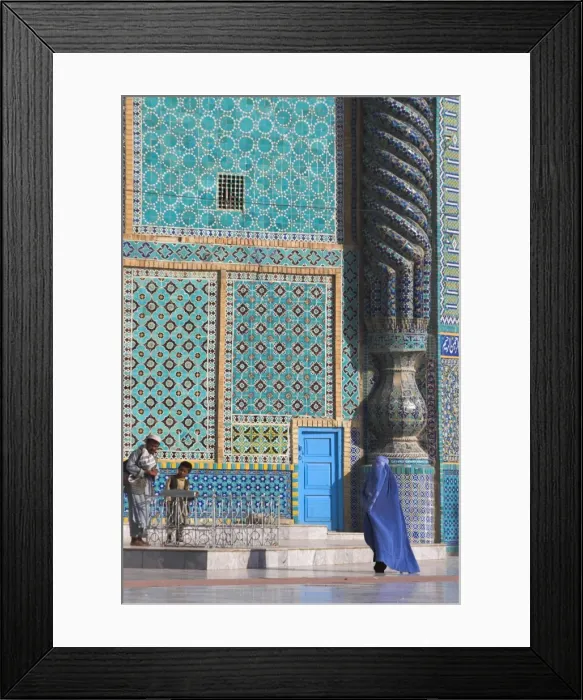 Framed Print : Pilgrims at the Shrine of Hazrat Ali, who was assassinated in 661, Mazar-I-Sharif Framed Print : Pilgrims at the Shrine of Hazrat Ali, who was assassinated in 661, Mazar-I-Sharif