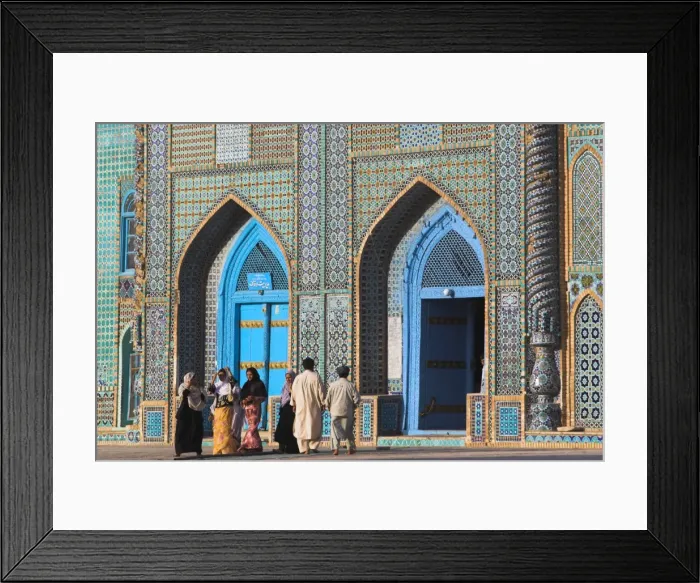 Framed Print : Pilgrims at the Shrine of Hazrat Ali, who was assassinated in 661, Mazar-I-Sharif Framed Print : Pilgrims at the Shrine of Hazrat Ali, who was assassinated in 661, Mazar-I-Sharif