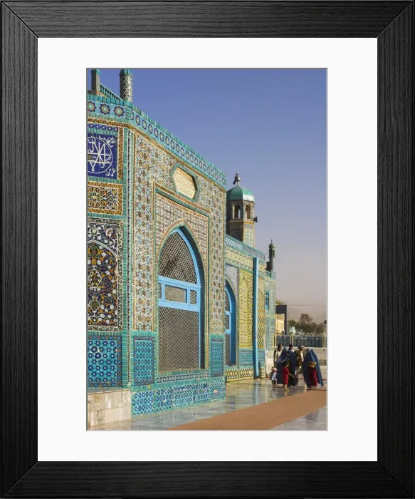 Framed Print : Pilgrims at the Shrine of Hazrat Ali, who was assassinated in 661, Mazar-I-Sharif Framed Print : Pilgrims at the Shrine of Hazrat Ali, who was assassinated in 661, Mazar-I-Sharif
