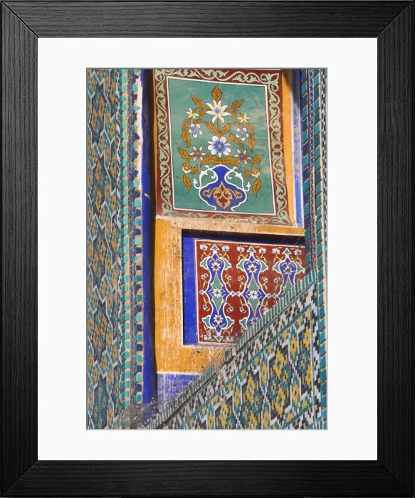 Framed Print : Tilework detail, shrine of Hazrat Ali, who was assassinated in 661, Mazar-I-Sharif Framed Print : Tilework detail, shrine of Hazrat Ali, who was assassinated in 661, Mazar-I-Sharif