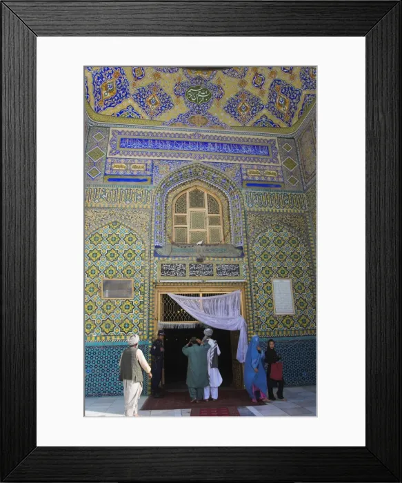 Framed Print : Pilgrims at the Shrine of Hazrat Ali, who was assassinated in 661, Mazar-I-Sharif Framed Print : Pilgrims at the Shrine of Hazrat Ali, who was assassinated in 661, Mazar-I-Sharif