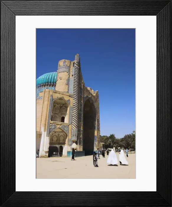 Framed Print : Shrine of Khwaja Abu Nasr Parsa, built by Sultan Husayn Bayqara in late Timurid style in the 5th century, Balkh (Mother of Cities) Framed Print : Shrine of Khwaja Abu Nasr Parsa, built by Sultan Husayn Bayqara in late Timurid style in the 5th century, Balkh (Mother of Cities)