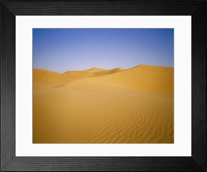 Framed Print : Sand dunes of the Grand Erg Occidental, Sahara Desert, Algeria Framed Print : Sand dunes of the Grand Erg Occidental, Sahara Desert, Algeria