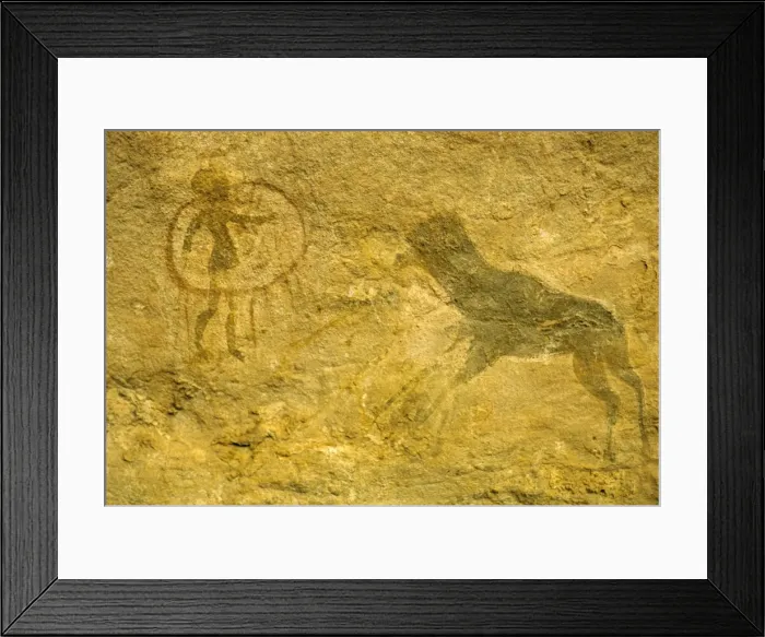 Framed Print : Rock paintings, Tassili, Algeria, North Africa, Africa Framed Print : Rock paintings, Tassili, Algeria, North Africa, Africa