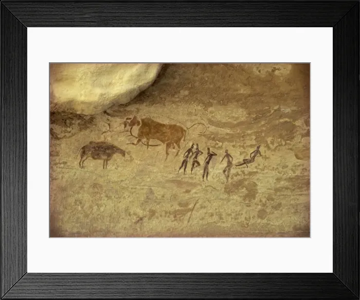 Framed Print : Rock art on the Tassili plateau, Jabban, Sahara, Algeria, North Africa, Africa Framed Print : Rock art on the Tassili plateau, Jabban, Sahara, Algeria, North Africa, Africa