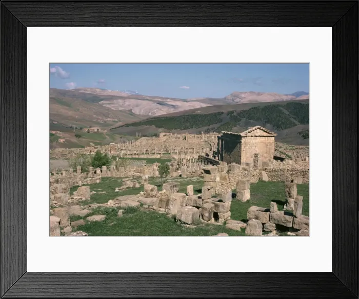 Framed Print : Roman site of old capitol Djemila, UNESCO World Heritage Site, Algeria Framed Print : Roman site of old capitol Djemila, UNESCO World Heritage Site, Algeria