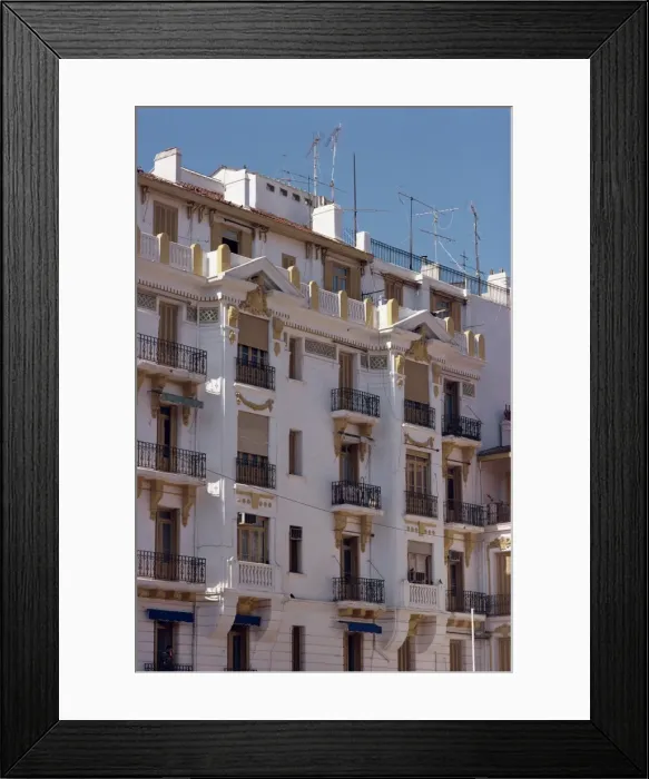 Framed Print : Building block, Algiers, Algeria, North Africa, Africa Framed Print : Building block, Algiers, Algeria, North Africa, Africa
