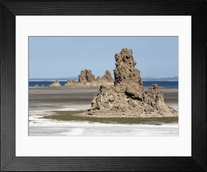 Framed Print : The desolate landscape of Lac Abbe, dotted with limestone chimneys, Djibouti, Africa Framed Print : The desolate landscape of Lac Abbe, dotted with limestone chimneys, Djibouti, Africa