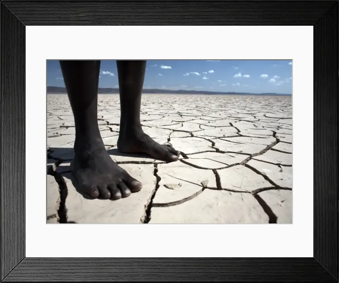 Framed Print : The flat expanse of the Grand Barra Depression, Djibouti, Africa