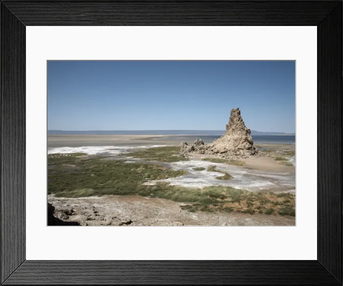 Framed Print : The desolate landscape of Lac Abbe, dotted with limestone chimneys, Djibouti, Africa Framed Print : The desolate landscape of Lac Abbe, dotted with limestone chimneys, Djibouti, Africa
