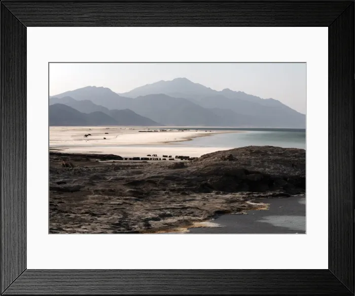 Framed Print : Lac Assal, the lowest point on the African continent and the most saline body of water on earth Framed Print : Lac Assal, the lowest point on the African continent and the most saline body of water on earth