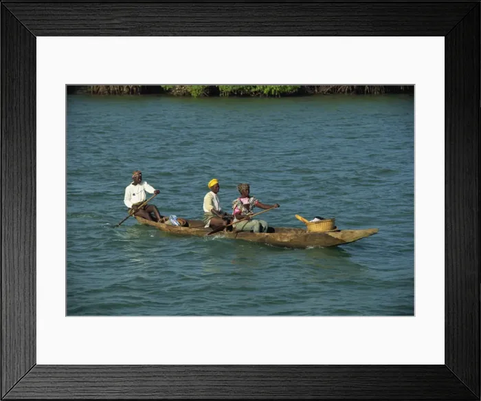 Framed Print : Dug out canoe, Gambia, West Africa, Africa Framed Print : Dug out canoe, Gambia, West Africa, Africa