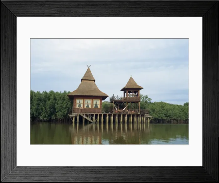 Framed Print : Makasutu Eco Lodge near Banjul, Gambia, West Africa, Africa Framed Print : Makasutu Eco Lodge near Banjul, Gambia, West Africa, Africa
