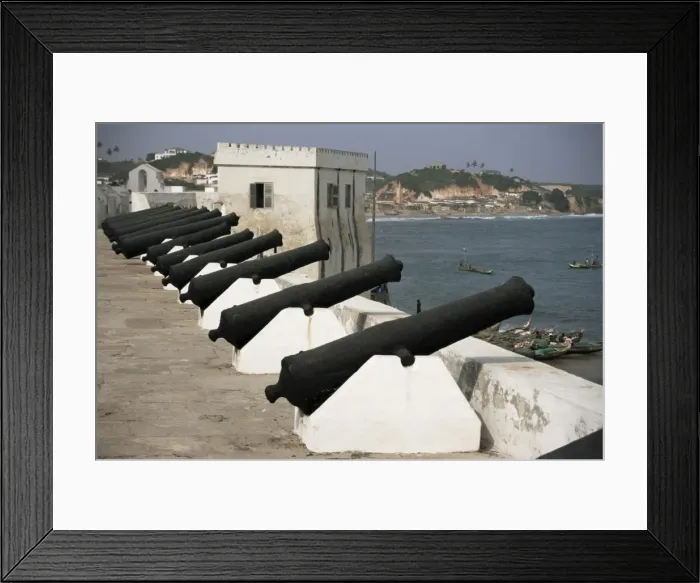 Framed Print : Battlements, Cape Coast Castle, dating from 1652, UNESCO World Heritage Site Framed Print : Battlements, Cape Coast Castle, dating from 1652, UNESCO World Heritage Site