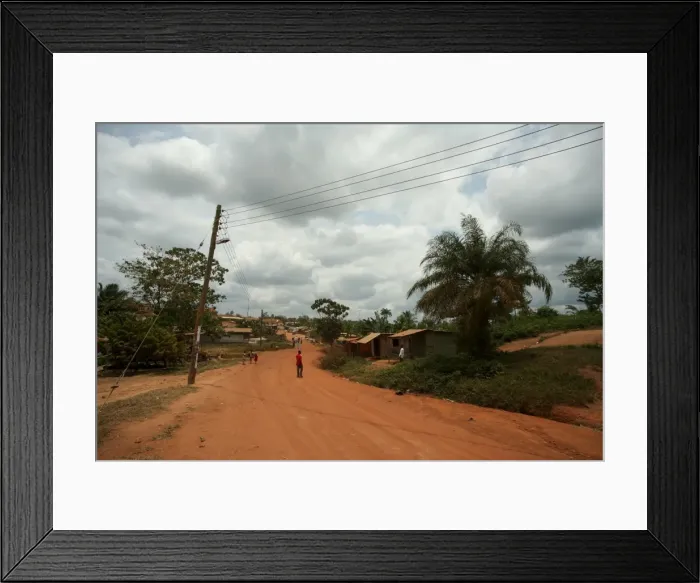 Framed Print : Cocoa producing village, Kumasi, Ghana, West Africa, Africa