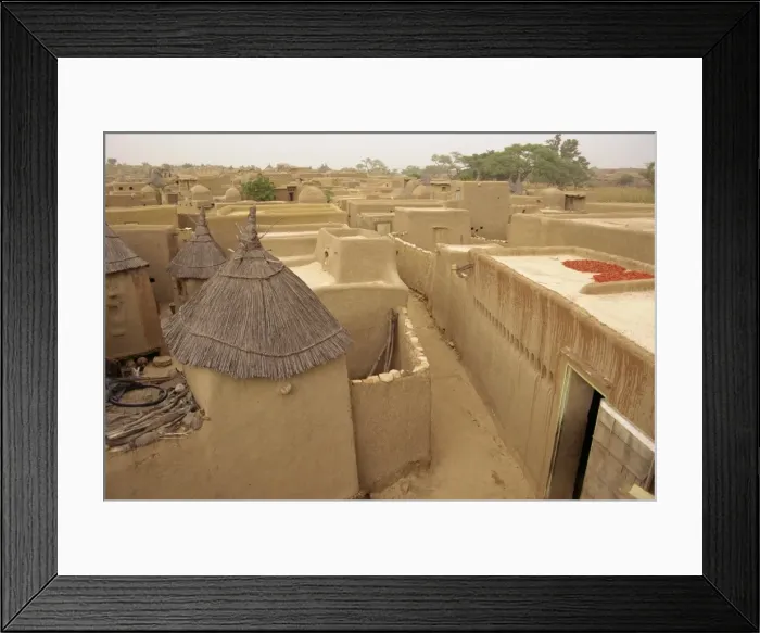 Framed Print : Village just outside Sangha, Dogon area, Mali, Africa Framed Print : Village just outside Sangha, Dogon area, Mali, Africa