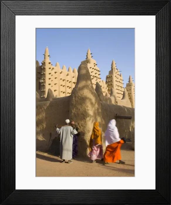 Framed Print : Djenne Mosque, the largest mud structure in the world, UNESCO World Heritage Site Framed Print : Djenne Mosque, the largest mud structure in the world, UNESCO World Heritage Site