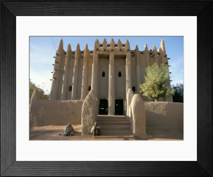 Framed Print : Mud mosque, Mopti, Mali, Africa Framed Print : Mud mosque, Mopti, Mali, Africa