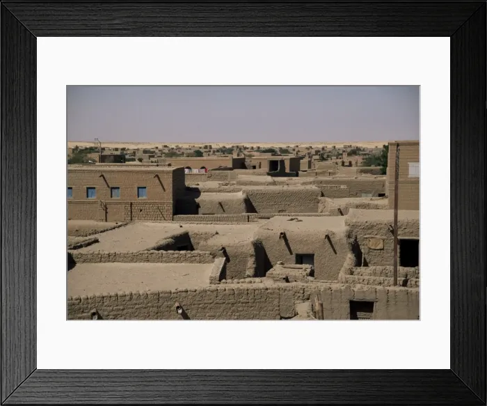 Framed Print : View over rooftops, Timbuctoo, Mali, Africa Framed Print : View over rooftops, Timbuctoo, Mali, Africa