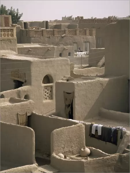 Mud-walled houses, Mopti, Mali, Africa
