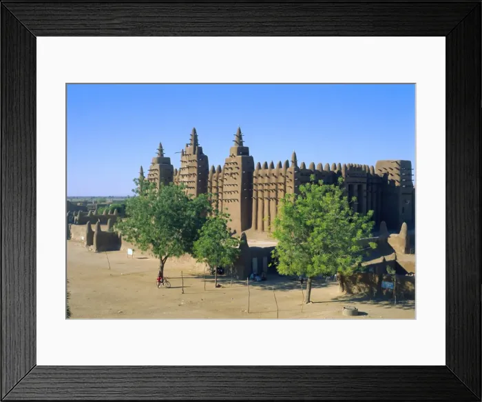 Framed Print : The Great Mosque, the largest mud built mosque in the World, Djenne, Mali, Africa Framed Print : The Great Mosque, the largest mud built mosque in the World, Djenne, Mali, Africa