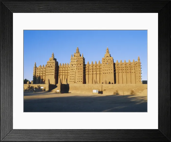 Framed Print : The Great Mosque, Djenne, Mali, Africa Framed Print : The Great Mosque, Djenne, Mali, Africa
