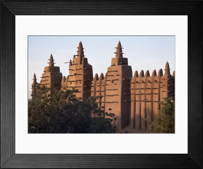 Framed Print : Largest earth mosque in the world, Grande Mosquee (Great Mosque), UNESCO World Heritage Site Framed Print : Largest earth mosque in the world, Grande Mosquee (Great Mosque), UNESCO World Heritage Site