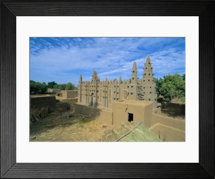 Framed Print : Mosque, Bozo Village, Mali Framed Print : Mosque, Bozo Village, Mali