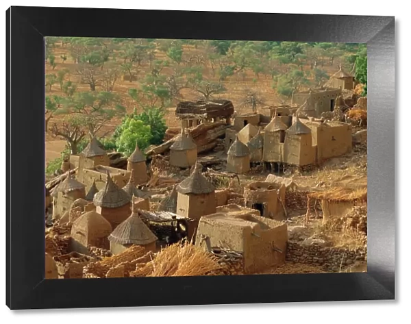 Mud village, Sanga region, Dogon, Mali, Africa
