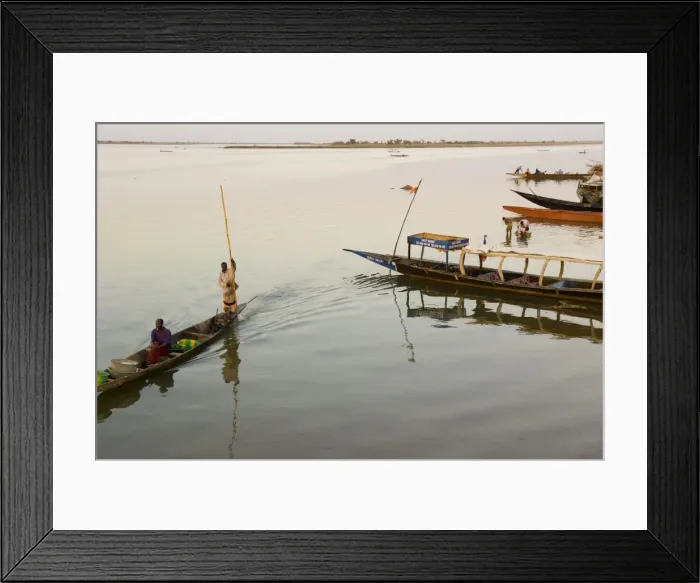 Framed Print : Sunset on the River Niger, Segou, Mali, Africa Framed Print : Sunset on the River Niger, Segou, Mali, Africa