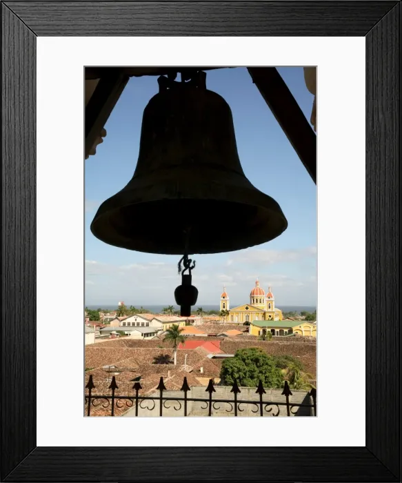 Framed Print : Cathedral from La Merced belltower, Granada, Nicaragua, Central America
