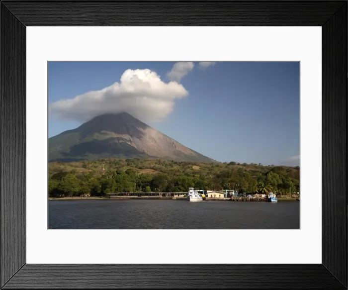 Framed Print : Moyogalpa port and Conception volcano, Ometepe island, Nicaragua, Central America Framed Print : Moyogalpa port and Conception volcano, Ometepe island, Nicaragua, Central America