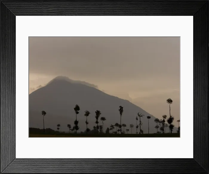 Framed Print : Volcano in the Virunga Mountains in the Congo, Rwanda, Africa Framed Print : Volcano in the Virunga Mountains in the Congo, Rwanda, Africa