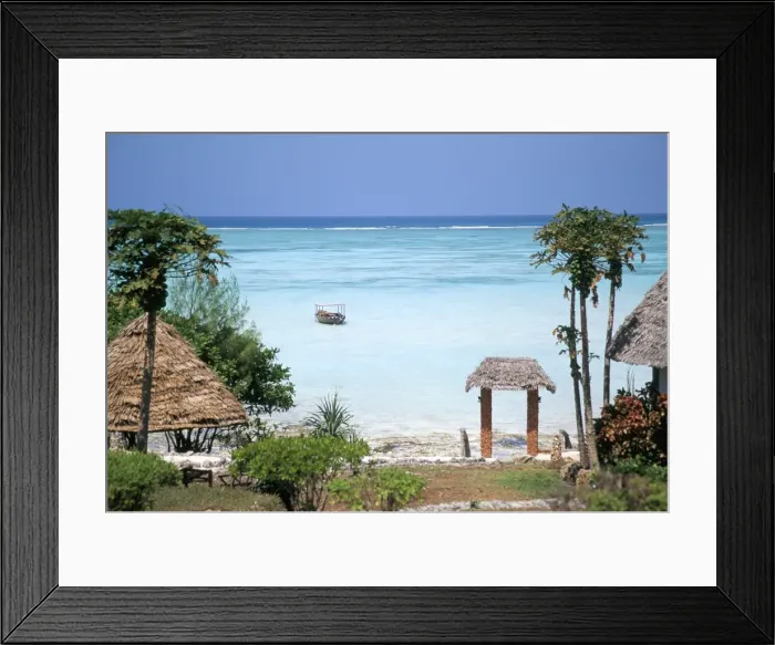 Framed Print : Indian Ocean from the Ras Nungwi Beach Hotel, Zanzibar, Tanzania, East Africa, Africa Framed Print : Indian Ocean from the Ras Nungwi Beach Hotel, Zanzibar, Tanzania, East Africa, Africa