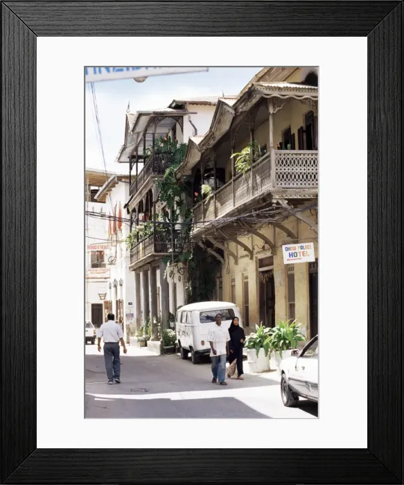 Framed Print : Old houses in a narrow street, Stone Town, Zanzibar, Tanzania, East Africa, Africa Framed Print : Old houses in a narrow street, Stone Town, Zanzibar, Tanzania, East Africa, Africa