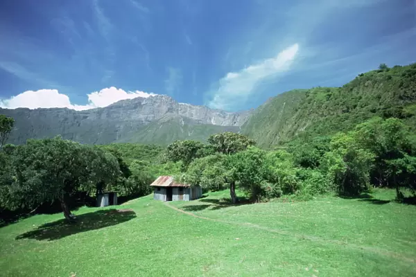 Miriakamba hut at 2500m, first stop for climbers, Arusha National Park