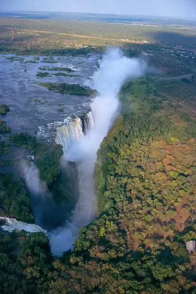 Aerial view of Victoria Falls, Zimbabwe