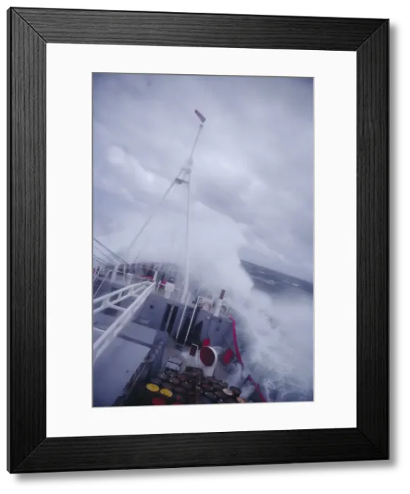 Framed Print : Ship in rough seas, Antarctic Ocean, Antarctica Framed Print : Ship in rough seas, Antarctic Ocean, Antarctica