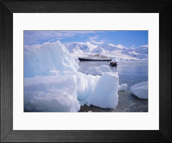 Framed Print : Antarctica, Antarctic Peninsula, Cruise Ship Endeavour Framed Print : Antarctica, Antarctic Peninsula, Cruise Ship Endeavour